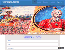 Tablet Screenshot of north-indiatours.com